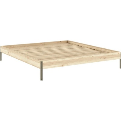 Karup Core bed natural pine borovice / sagegreen raw