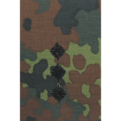 Bundeswehr Výložky BW HAUPTMANN FLECKTARN/čierne vyšitie