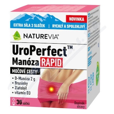 NatureVia UroPerfect Manóza Rapid 30 sáčků