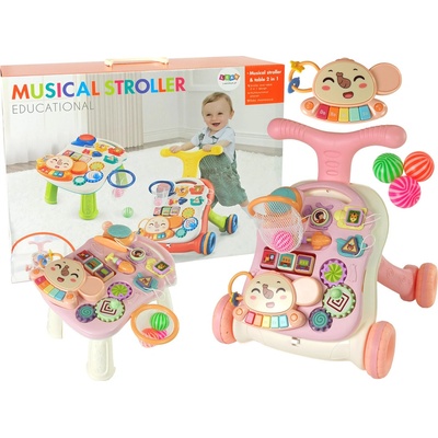 Lean Toys interaktívne 2v1 ružové