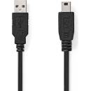 Nedis CCGB60300BK20 USB 2.0, A Zástrčka - Mini 5-Pin Zástrčka, 2m, černý