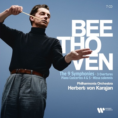 Herbert von Karajan - Beethoven: The 9 Symphonies, 3 Overtures, Piano Concertos Nos. 4 & 5, Missa Solemnis (7 CD) (5026854276700)