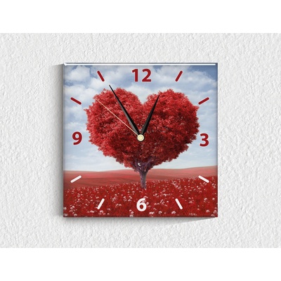 Стъклен стенен часовник 021