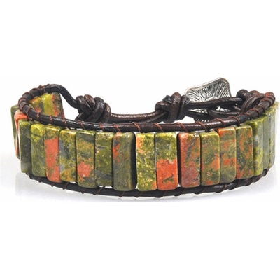 Naky náramek z minerálních kamenů Unakit N0608