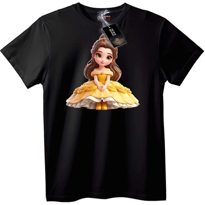 NOONEBRAND Тениска с Принцеса Belle - 6XL, White
