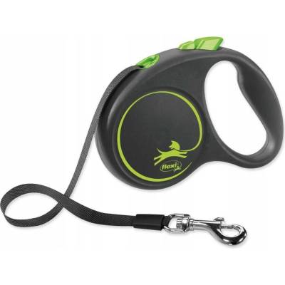 Flexi Black Design s páskou Vodítko Automatická pro psa