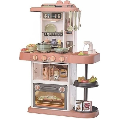 Raya Toys Игрален комплект Raya Toys - Детска кухня с вода и пара, розова (506121349)