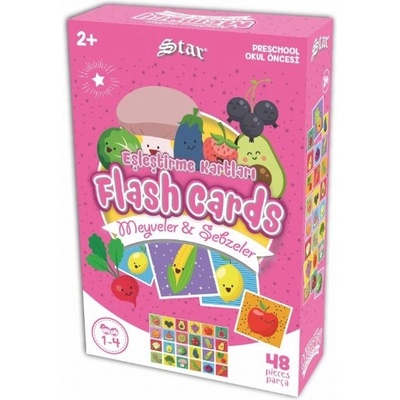 Star Игра Star Flash cards game, плодове и зеленчуци