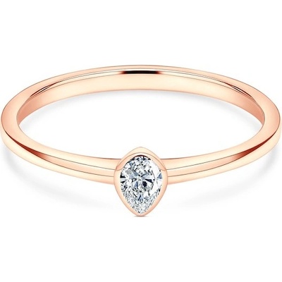 Savicki Zásnubný prsteň Pure ružové zlato diamant PURE P PE 15 D R