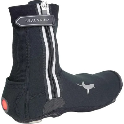 Sealskinz All Weather LED Cycle Overshoe Black S Гамаши за колоездене (15100040000110)