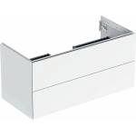 Geberit One матово бял стенен шкаф за монтаж на стена 105 см с 2 чекмеджета (505.264.00.2)
