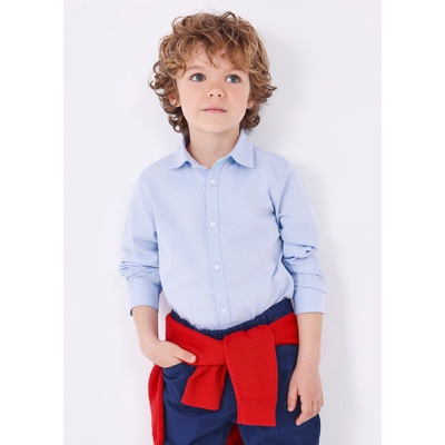 Mayoral košile s dlouhým rukávem basic světle modrá – Sleviste.cz