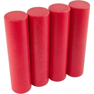 DrKO Dřevěný válec 16 cm 1ks červená