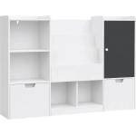 Ginger Home Детски органайзер за играчки Ginger Home - С черна дъска, етажерка, 2 чекмеджета и 6 отделения (AT-BTS-2528)