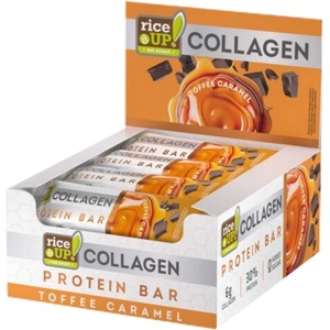 RiceUP! Collagen Protein Bar | 0 G Added Sugar [12 x 50 грама] Тофи - Карамел