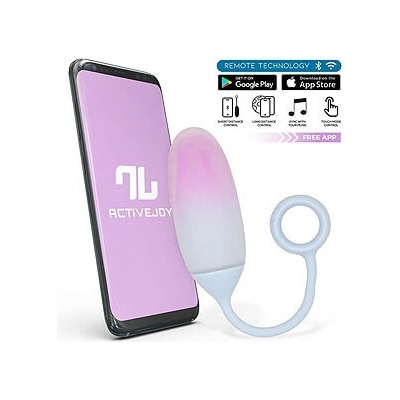 InToYou App Series Vibrating Egg with App Double Layer Silicone Blue-Pink
