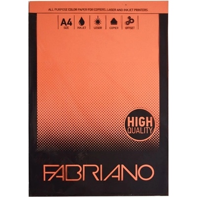 Fabriano Копирен картон Fabriano, A4, 160 g/m2, портокал, 50 листа