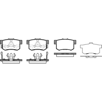 Sada brzdových platničiek kotúčovej brzdy REMSA 0325.04