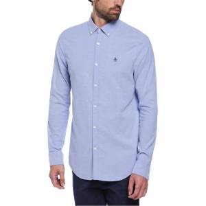 Original Penguin Ecovero Oxford Shirt - Amparo Blue