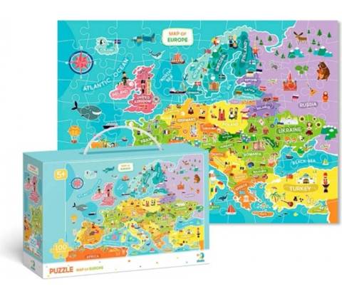 Teddies Mapa Evropy 100 dielov