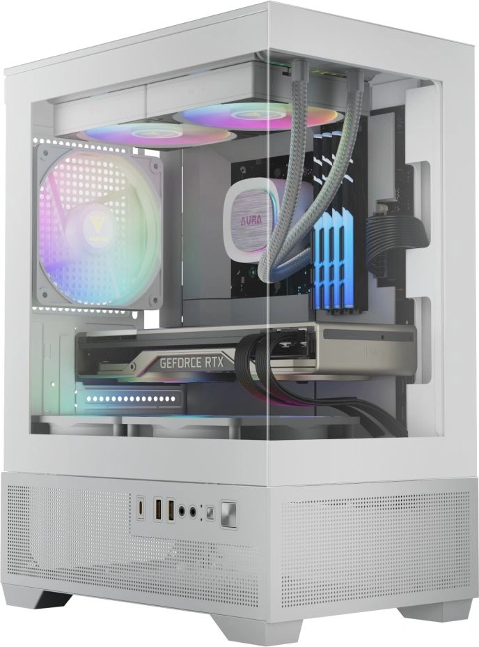 GAMDIAS Aura GC9M Elite TG ARGB white (16334-02F23-10000-G)