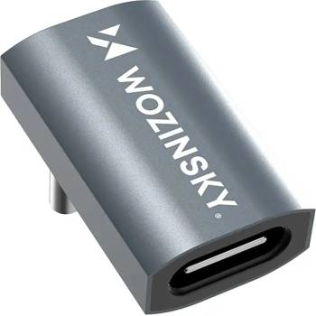 Wozinsky WPKF-01 USB-C - USB-C 40Gb/s 240W 8K OTG ъглов адаптер - сив (WPKF-01)