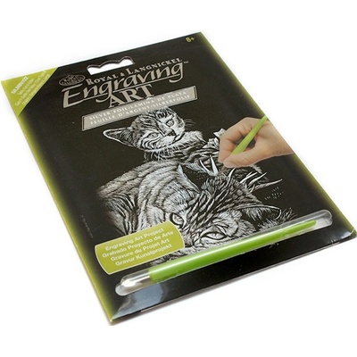 Kreatívny set na engraving rytie Mačiatka