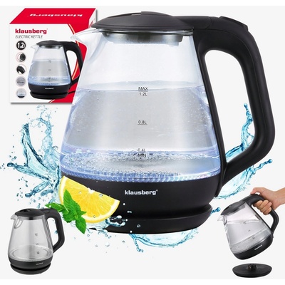 KB-9003 електрическа канава със стъклен съд 1, 2L и LED дисплей (KB-9003) (KB-9003)