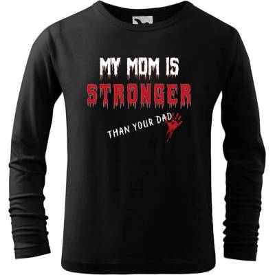 Dobrý triko dětské bavlněné triko My mom Černá