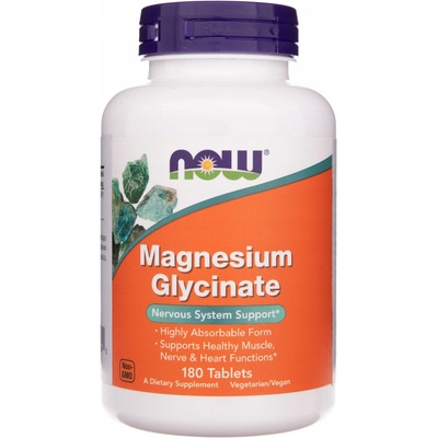 Now Foods Magnesium Glycinát 100 mg 180 tablet