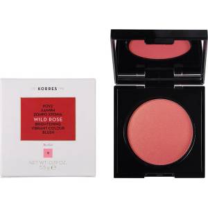 KORRES Кадифен озаряващ руж , Korres Wild Rose Brightening Vibrant Colour 12 Golden Pink
