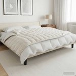 vidaXL Тежко одеяло Бяло 140 x 200 cm 6 kg 100% Памук 205T (3442959)