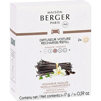 Maison Berger Paris Vanilla Magnificence Car Diffuser Recharge/Refill 2 ks