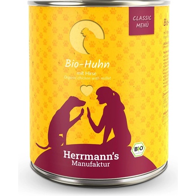 Herrmann's Kuřecí maso s jáhly Bio 800 g