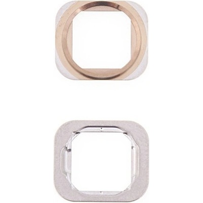 AppleMix Kovový rámček tlačidla Domov pre Apple iPhone 6 / 6 Plus - Zlatý - Kvalita A+