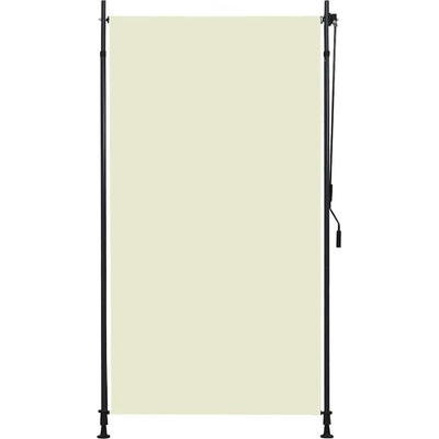vidaXL Venkovní roleta 120 x 270 cm krémová
