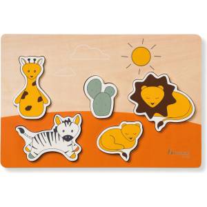 Hauck Дървен пъзел Hauck Puzzle N Fit - Safari (813083) - ozone