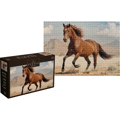 Interdruk - Puzzle Brown wild horse - 1 000 piese