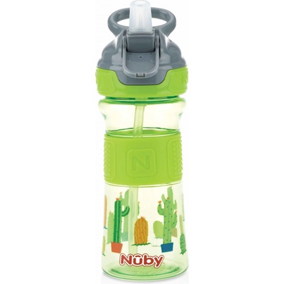 Nuby Fľaša športová s mäkkou sklopiteľnou slamkou 360ml
