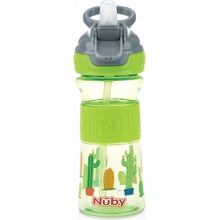 Nuby Fľaša športová s mäkkou sklopiteľnou slamkou 360ml