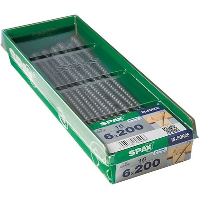 Spax Wirox Skrutka do dreva IN.FORCE, ⌀ 6 × 200 mm, drážka: Torx 30, 16 ks 4211750602007