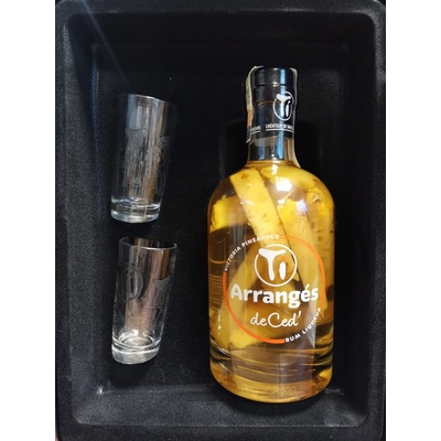 Ti Rhum Arrangés Tresor Ananas Victoria 32% 0,7 l (dárkové balení 2 sklenice)