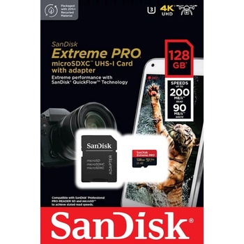 SanDisk microSDXC 128GB UHS-I U3 SDSQXCD-128G-GN6MA