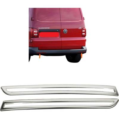 Nerez rámčeky spodných zadných odraziek Omtec VW Transporter T6