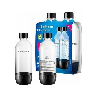 SodaStream PET Bottle Duo Pack (2 Bottles, 1L, black) (3000242)