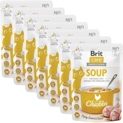 Brit Care Котешка супа с пиле 7 x 75 г
