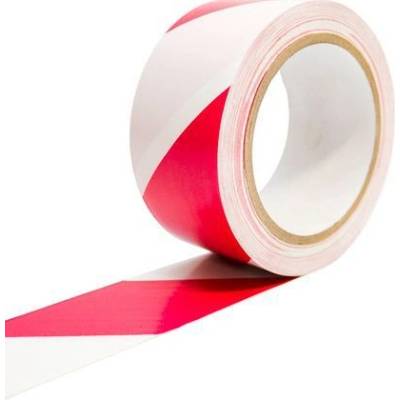 Coba Podlahová páska C-tape, šířka 50 mm, bílá/červená