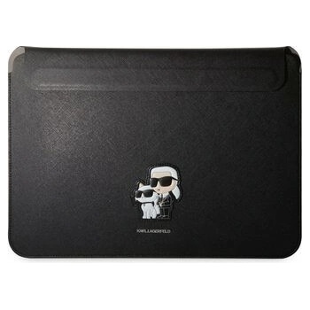Karl Lagerfeld Saffiano Karl and Choupette NFT Computer Sleeve 13/14" Black KLCS14SAKCPMK