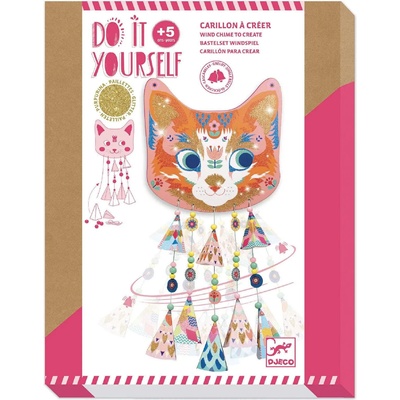 DJECO Комплект Направи Си Сам Вятърни Камбанки Коте (DJ07955)