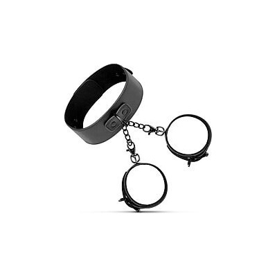 Bedroom Fantasies Collar & Wrist Cuffs Black fetiš sada obojek a pouta